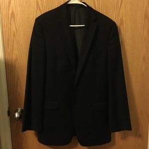 Full Slim Fit Calvin Klein Black Suit 100% Wool